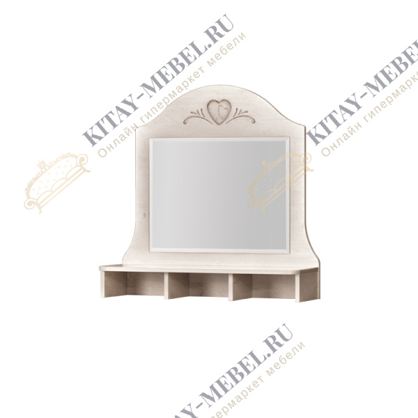 Надставка комода с зеркалом №412 Прованс (сосна санторини)
