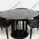 Стол обеденный Сохо F-1455, черный мрамор
