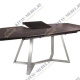 Лаковый стол обеденный трансформер Soho 140-180 (коричневый камень)