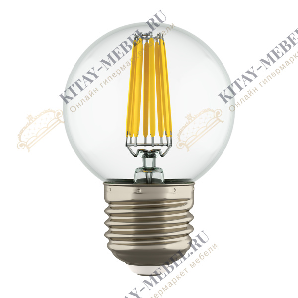 933824 Лампа LED FILAMENT 220V G50  E27 6W=65W 400-430LM 360G CL 4000K 30000H (в комплекте)