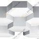 750162 (MX13003032-16А) Люстра потол FAVO LED-80W 3840LM Silver 3000K (в комплекте)
