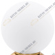 813912*** (MT5092-1JS)  Настольная лампа GLOBO 1х40W  E14 gold/white (в комплекте)