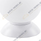 813916*** (MT5092-1W)  Настольная лампа GLOBO 1х40W  E14 mute white/white (в комплекте)