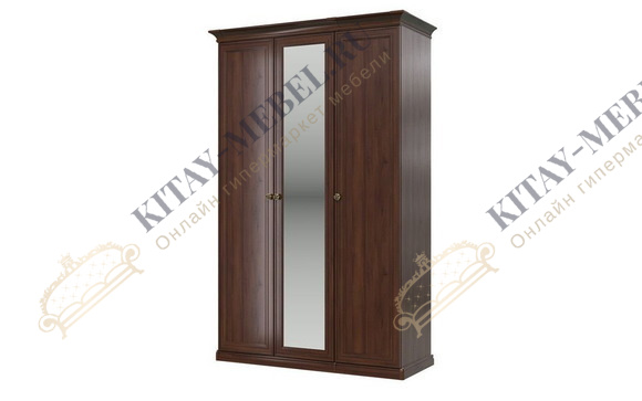 Шкаф 3-дверный с зеркалом Афина (караваджо)