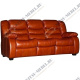 Кожаный прямой диван Манчестер 1, модульный, мягкие подлокотники, механизм седафлекс